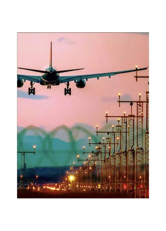 Набор для творчества Алмазная картина Посадка самолета HEG86030 Разноцветный shop (4823113867188) Strateg (362928881)