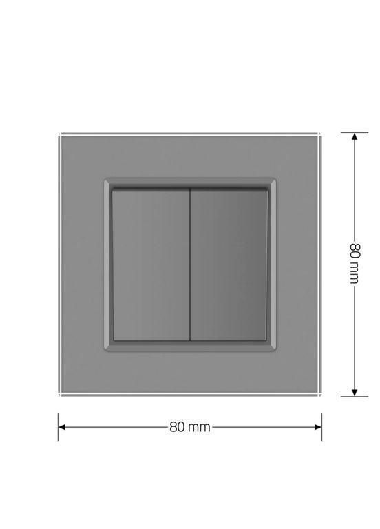 Двухклавишный перекрестный выключатель (VL-C7FCMM10A-1IP) Livolo (371260565)