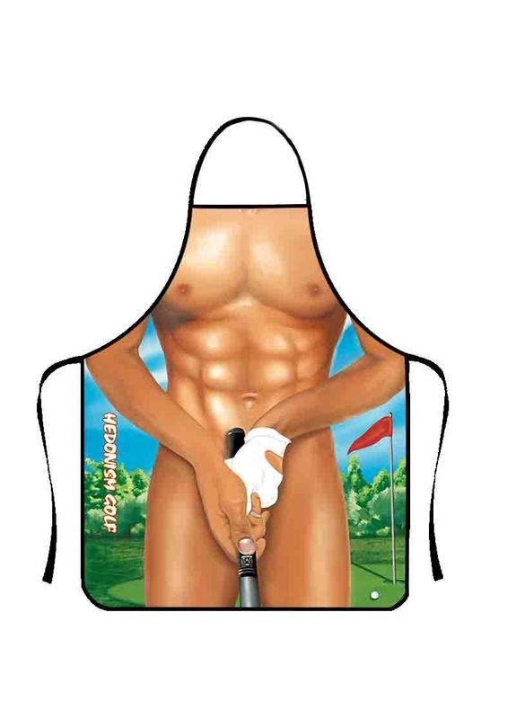 Фартух з приколом Мачо та гольф 10875 71х54,5х0,2 см Fashion (361024655)