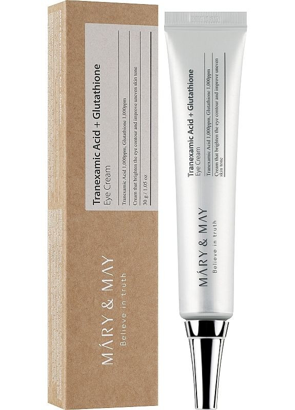 Mary & May Крем для шкіри навколо очей Tranexamic Acid + Glutathion Eye Cream 30g (2-963051) — Крем, Південна Корея (369790378)