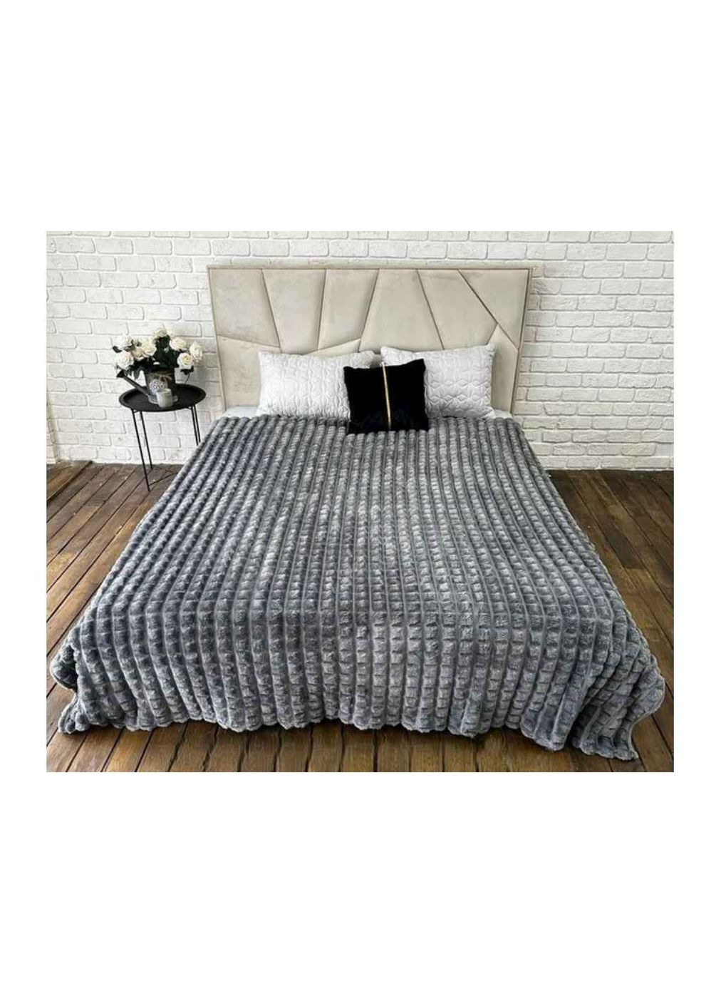 Плед микрофибра арт.006-39 серый Colorful Home (362717184)