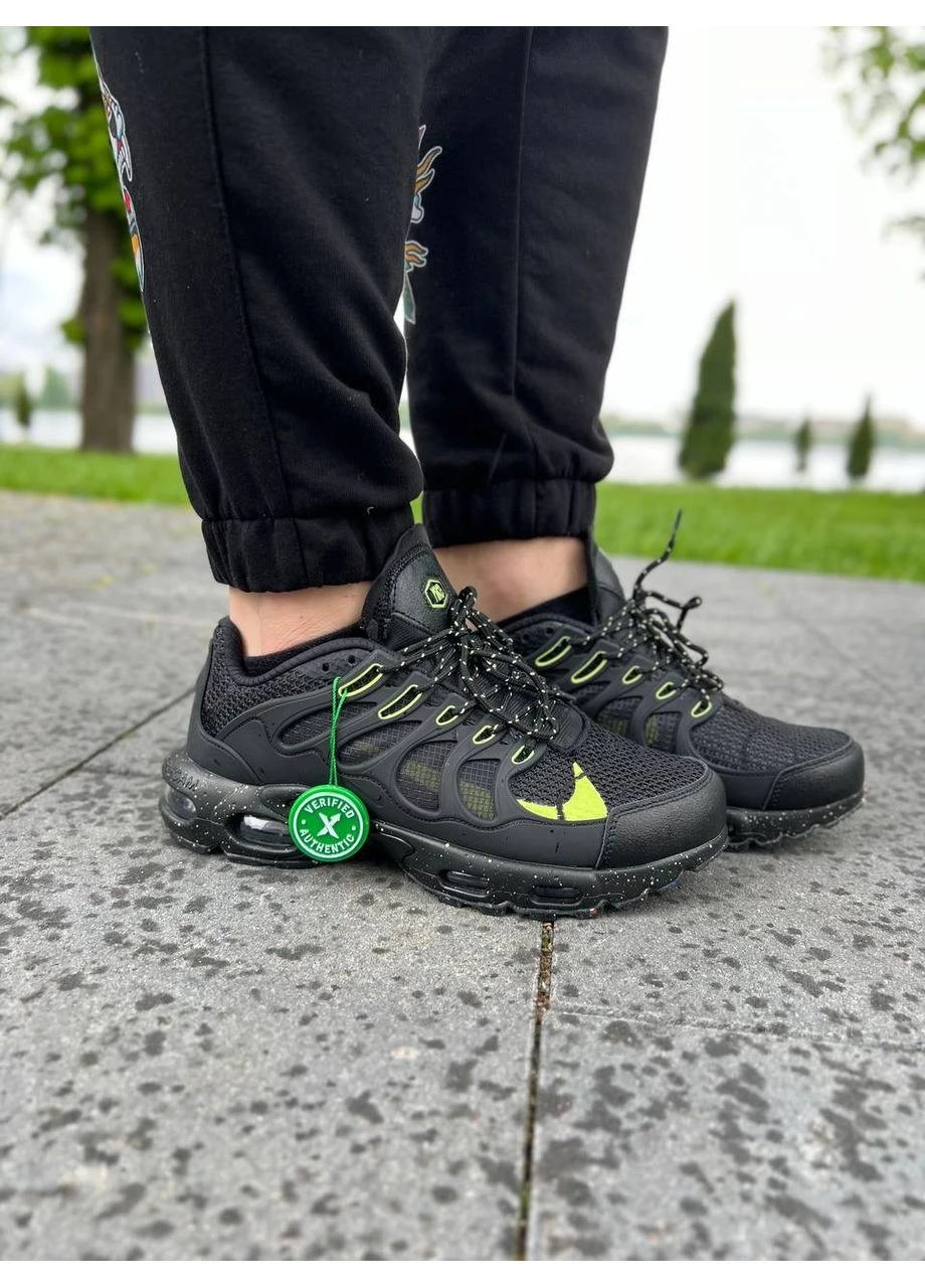 КРОСІВКИ ЖІНОЧІ NIKE AIR MAX TN TERRASCAPE PLUS BLACK GREEN НАЙК АІР МАКС ТН ПЛЮС ЧОРНІ No Brand чорні демісезони (392017304)