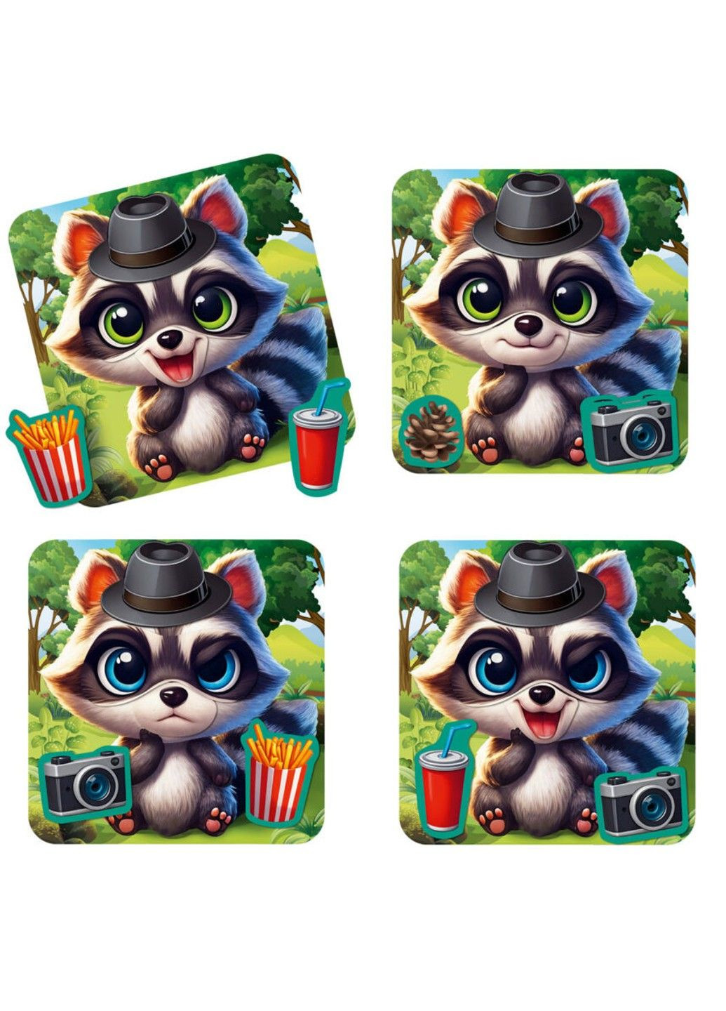 Игра развивающая "Эмоции Енота" VT3220-03, 10 магнитов Vladi toys (360767855)