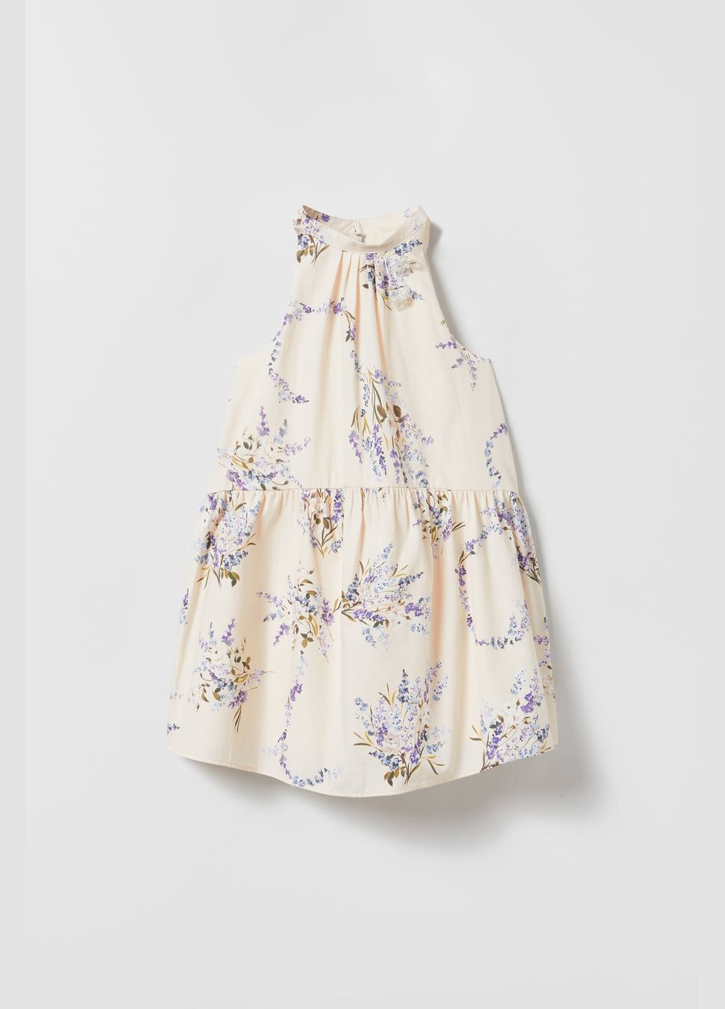 Бежевое летнее платье для девочки 152 размер бежевое 1182061619 Zara (301640333)