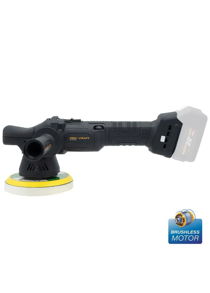 Полировальная машина PM20 — 1500–5000 об/мин, эксцентрик 15 мм, 150 мм диск ProCraft (372295991)