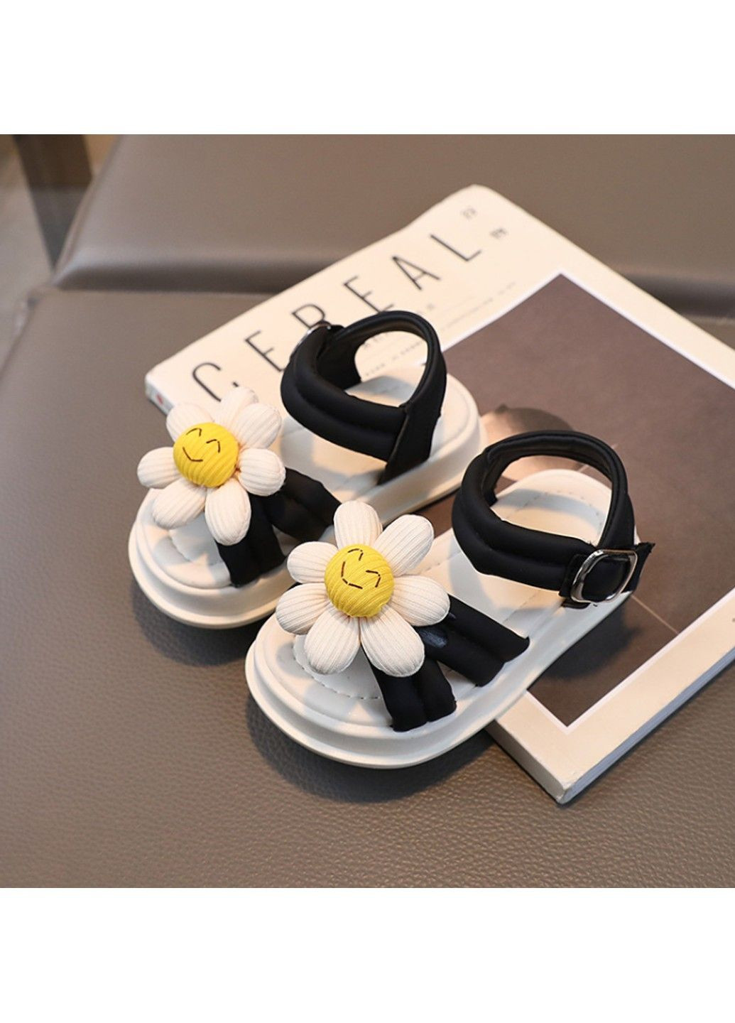 Черные детские босоножки No Brand