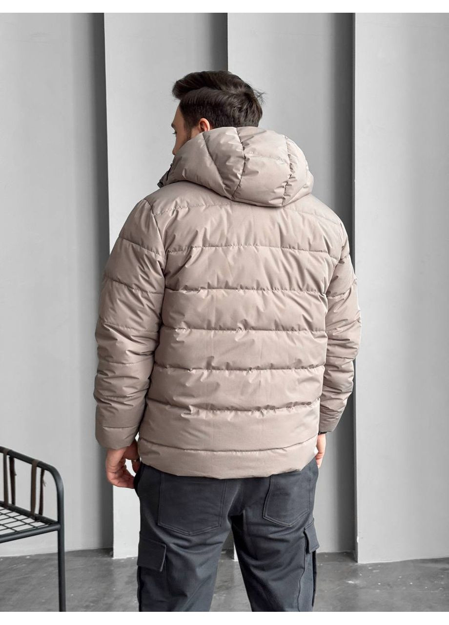 Бежева куртка чоловіча демісезонна main весна осінь темний хакі No Brand