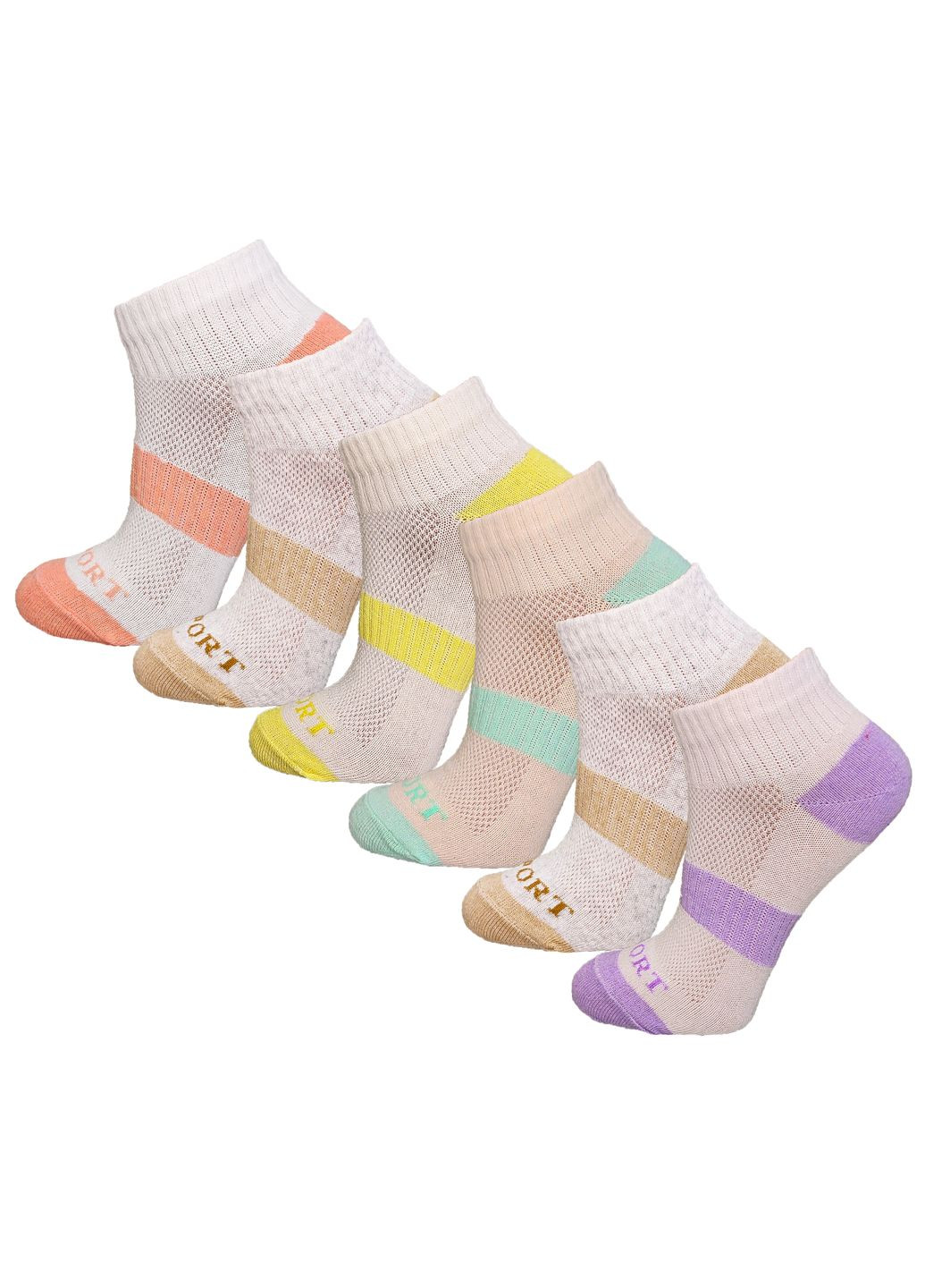 Носки детские спортивные в сетку 6 пар DG 712/6 Lomani (353497278)