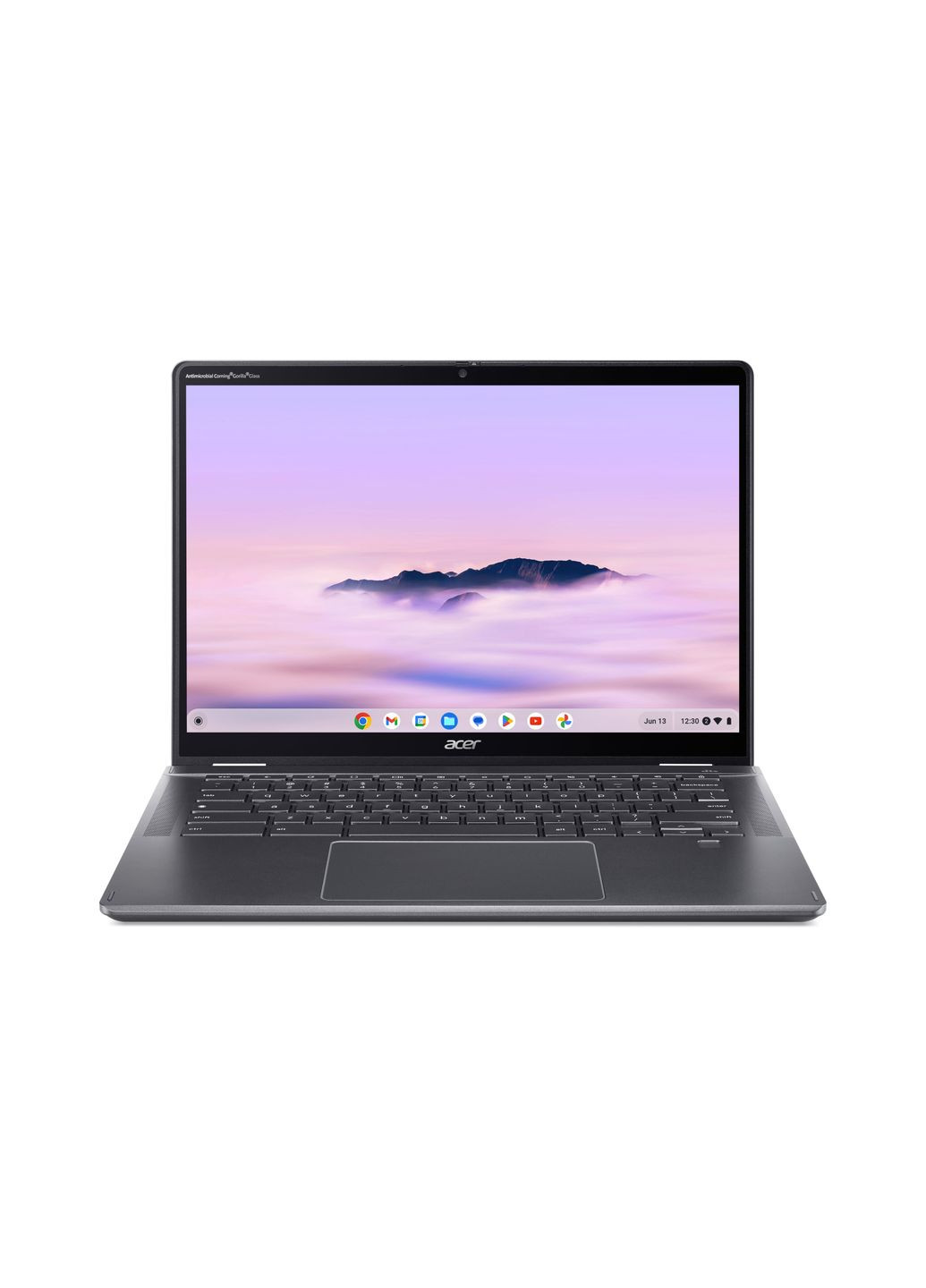 Ноутбук Chromebook Plus Spin 514 CP5144HN 14" WUXGA IPS Touch, Intel 3-100U, 8GB, F256GB, UMA, ChromeOS, серый Acer (314778115)