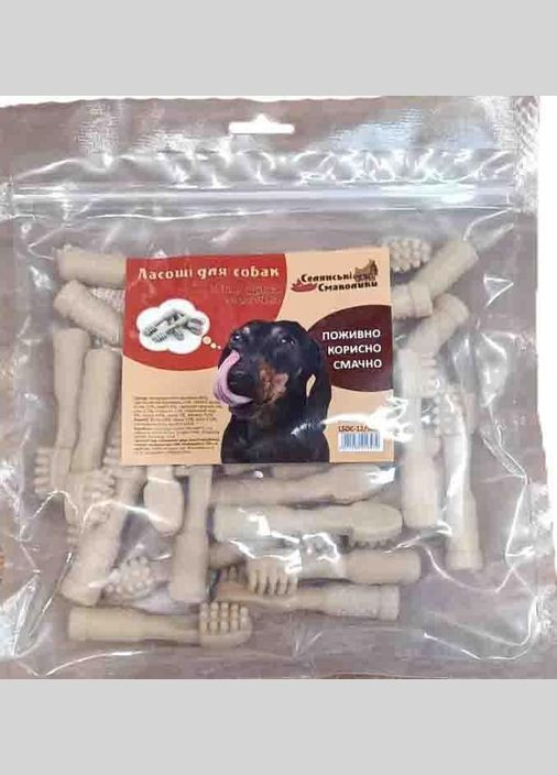 Лакомство для собак "Крестьянские Смаколики" зубная щетка молочная, 8-8.5 см, 1 шт No Brand (341193949)