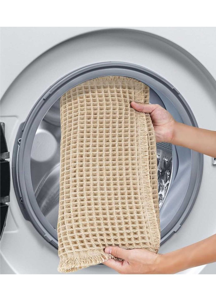 Набор ковриков для ванной/туалета вафельный 2шт: 50 x 80 см Бежевый (1207256) Lovely Svi Антиковзні килимки (363837097)