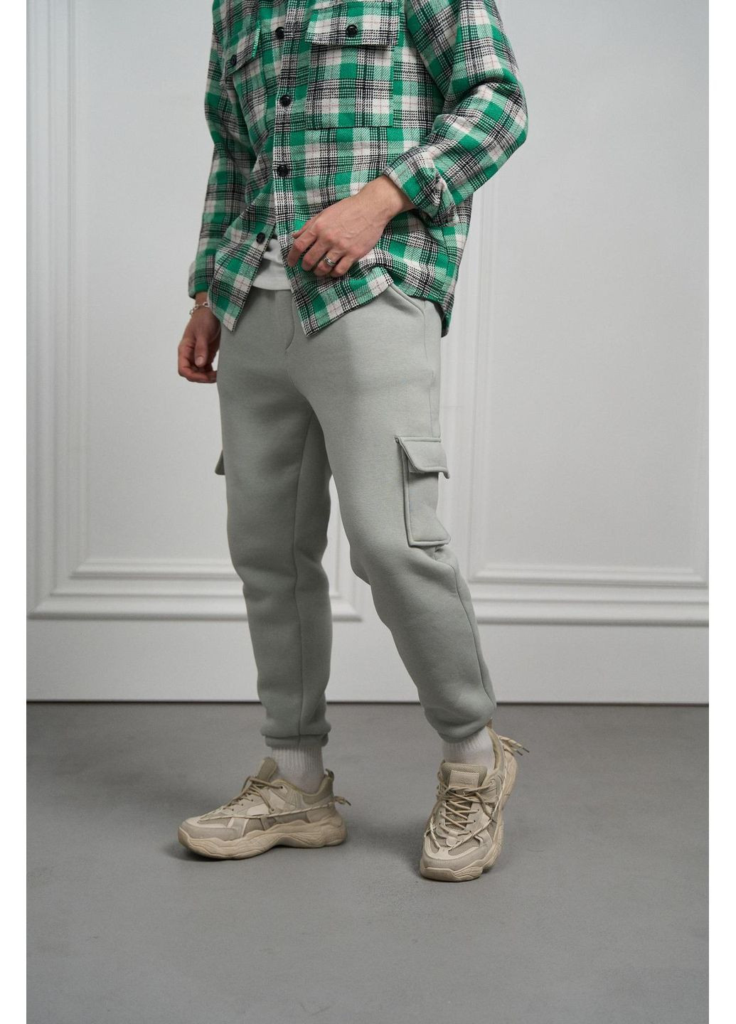 Чоловічі утеплені штани-карго з тринитки Vakko (361657533)