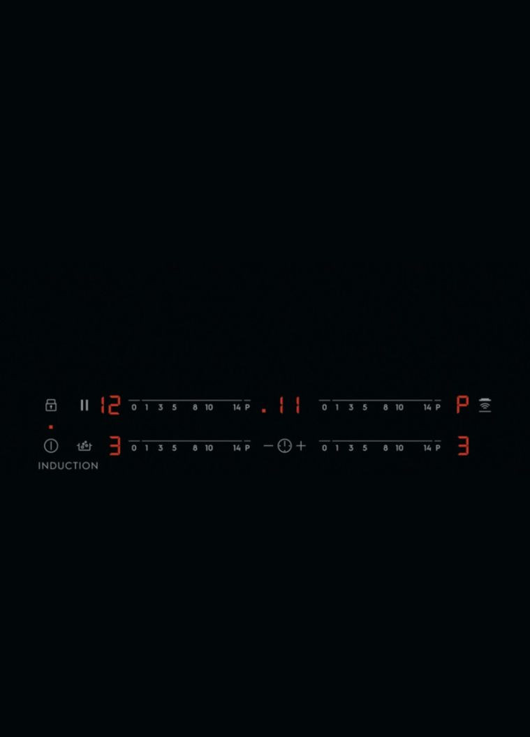 Варочная поверхность индукционная, 60см, датчик кипения, Hob2Hood, черный Electrolux (314750142)