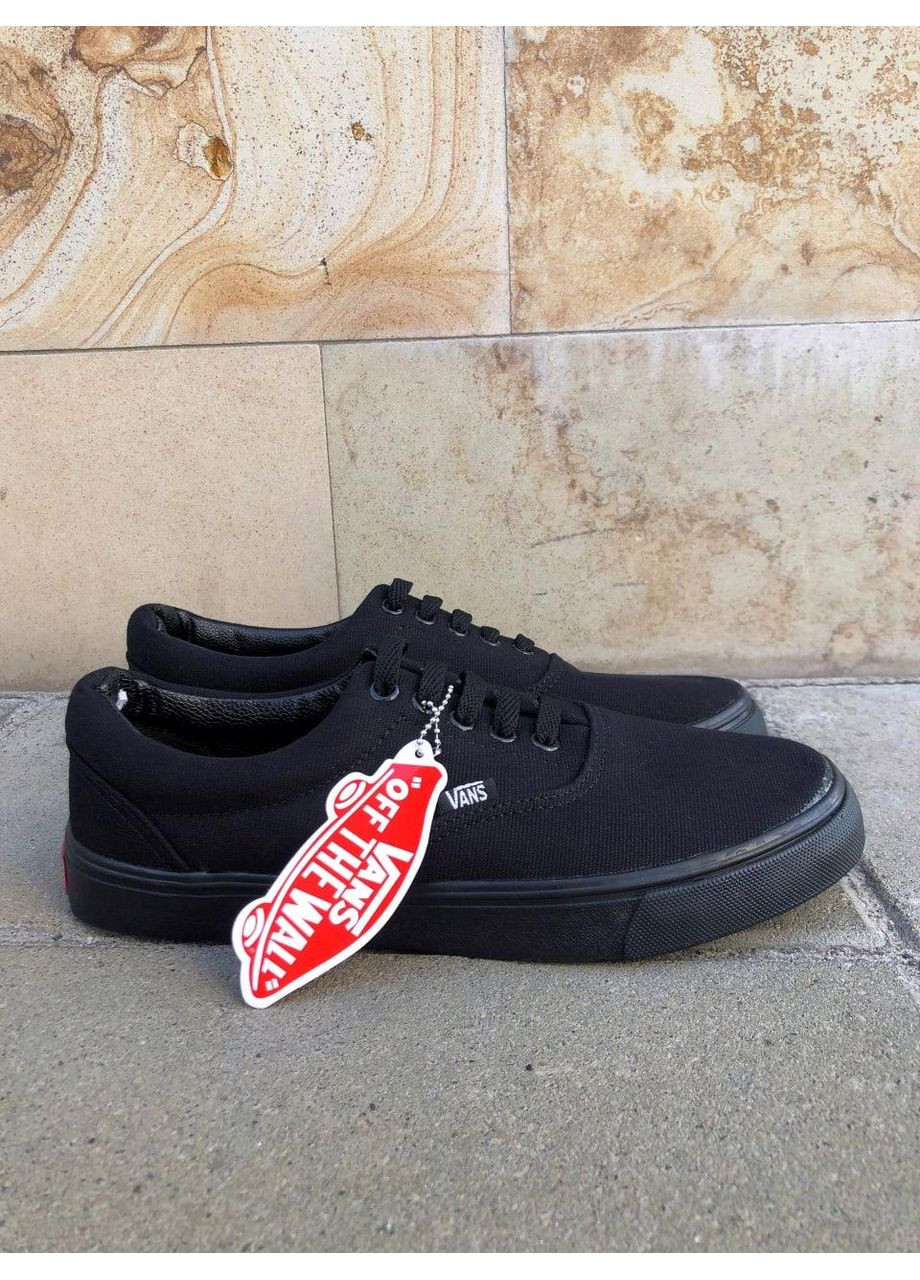 КЕДЫ ЖЕНСКИЕ VANS ERA FULL BLACK ВАНС No Brand чёрные демисезоны (367169953)
