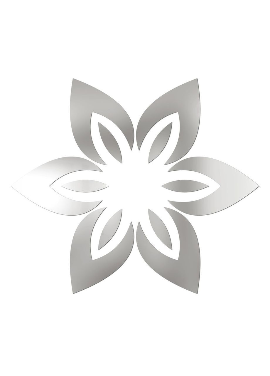 Акриловые наклейки декоративные под люстру потолочные Лилия 12 шт. Ваша Світлість (366334576)
