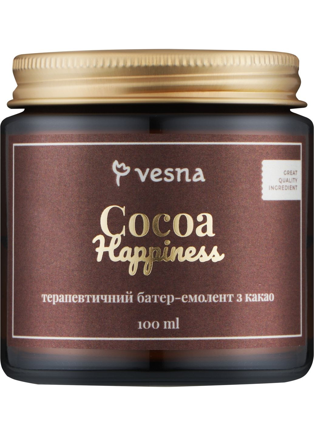 Терапевтичний батер-емолент з какао Cocoa Happiness 100ml (1371023-31159258) Vesna (368627128)
