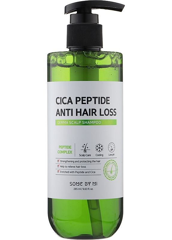 Шампунь против выпадения волос Cica Peptide Anti Hair Loss Derma Scalp Shampoo 285ml (2-1015812) Some By Mi (369796266)