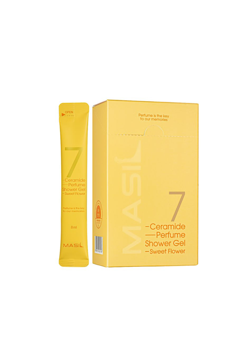 Гель для душа с ароматом сладких цветов 7 Ceramide Perfume Shower Gel Sweet Flower, пробник 8 мл MASIL (336961176)