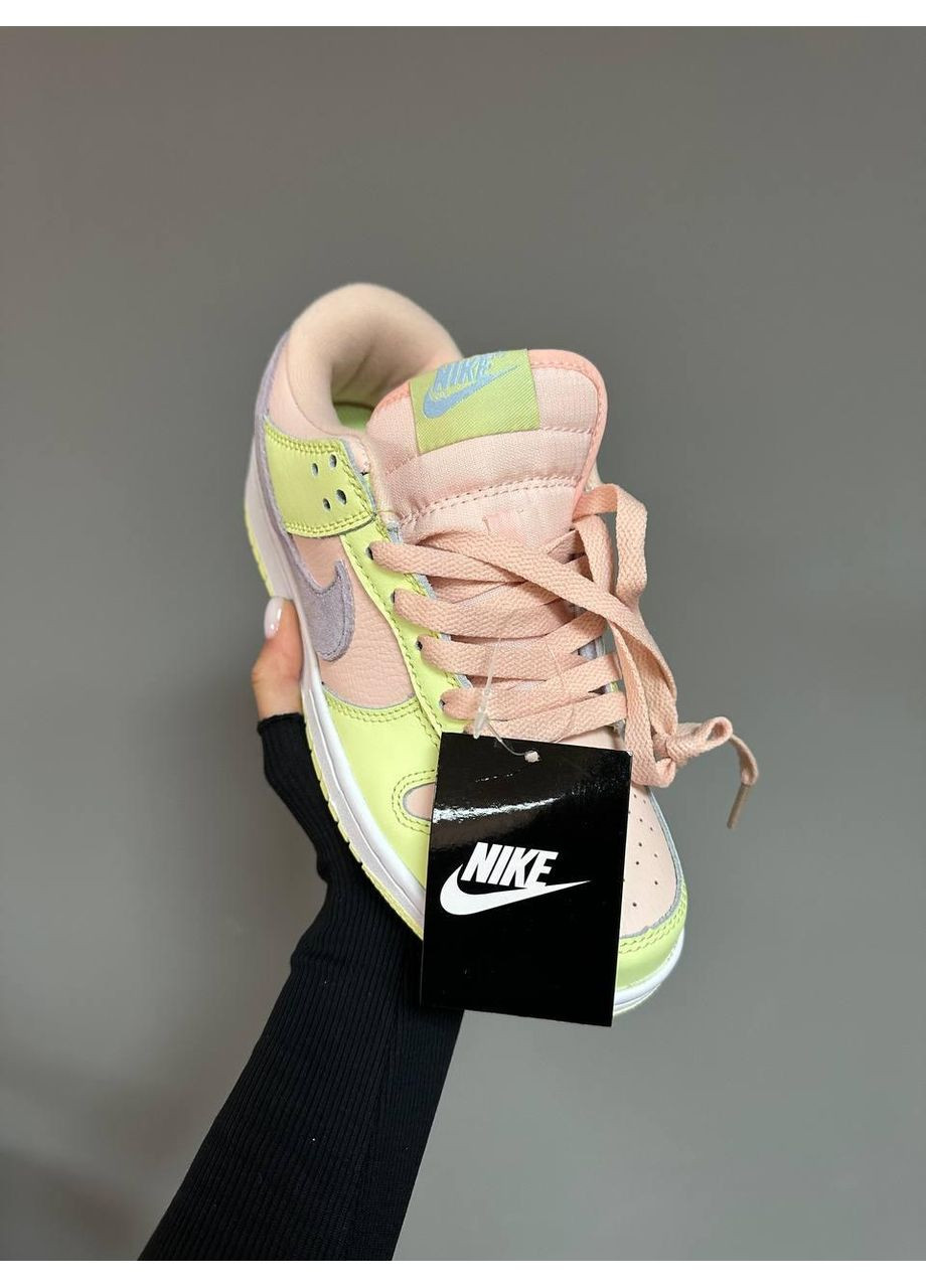 Жовті Осінні кросівки чоловічі nike sb dunk low lime peach найк сб данк No Brand