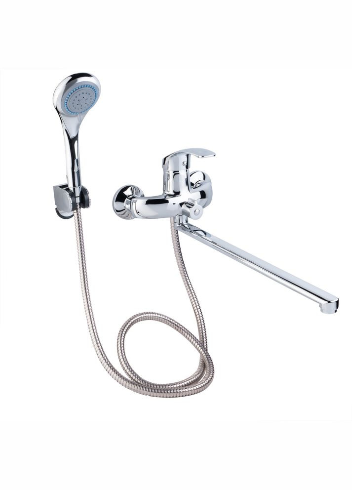 Смеситель для ванны Mars 005 с поворотным изливом (с душевым гарнитуром) (k40) LDMAR005CRM34853 Chrome LIDZ 81 005-1 (323485724)