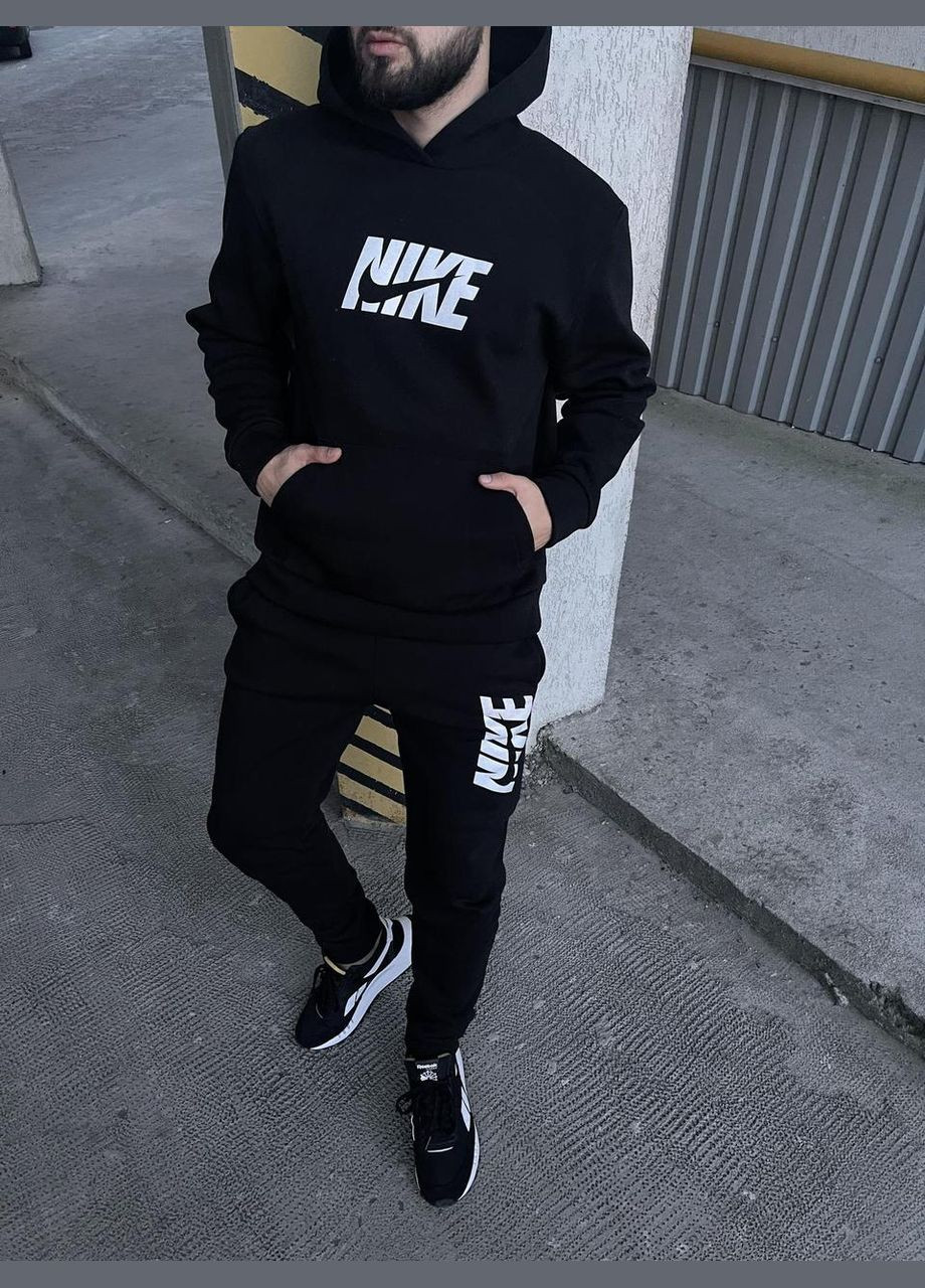 Чоловічий спортивний костюм чорний No Brand (367982285)