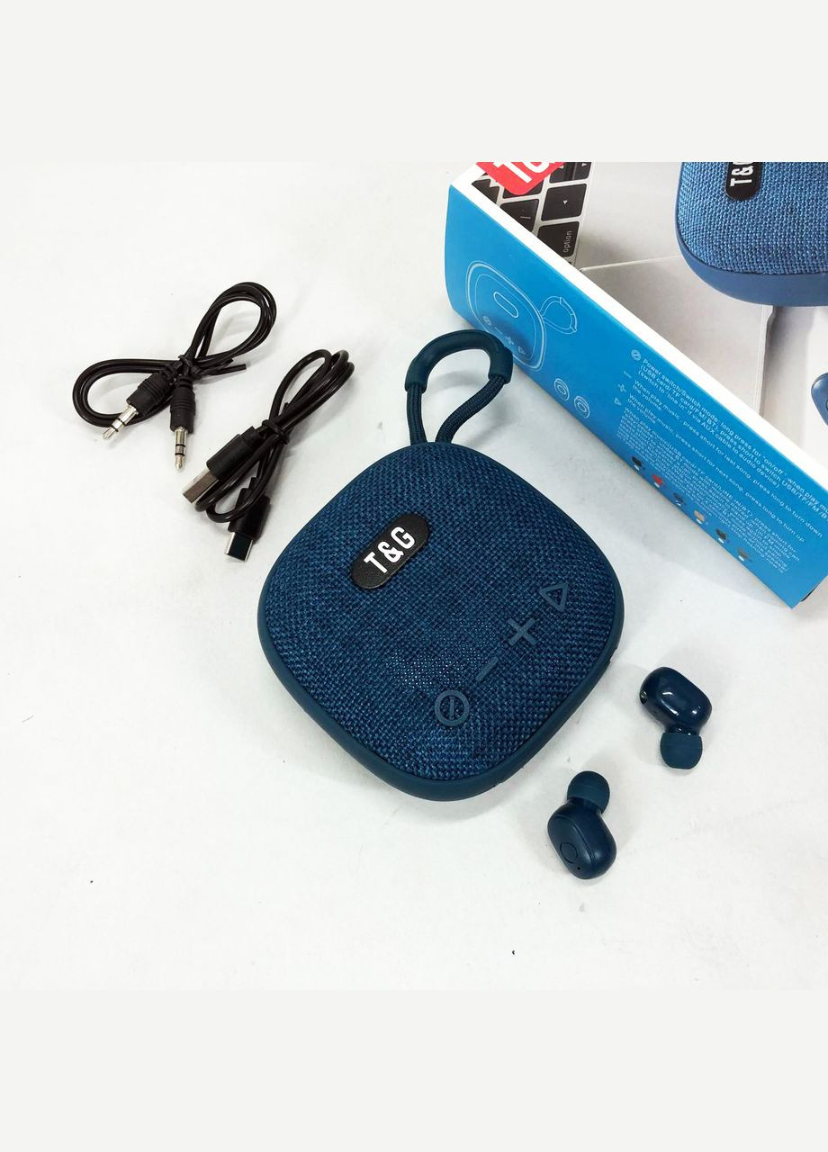 Колонка-Bluetooth с наушниками TG813. Цвет: синий No Brand (365751961)