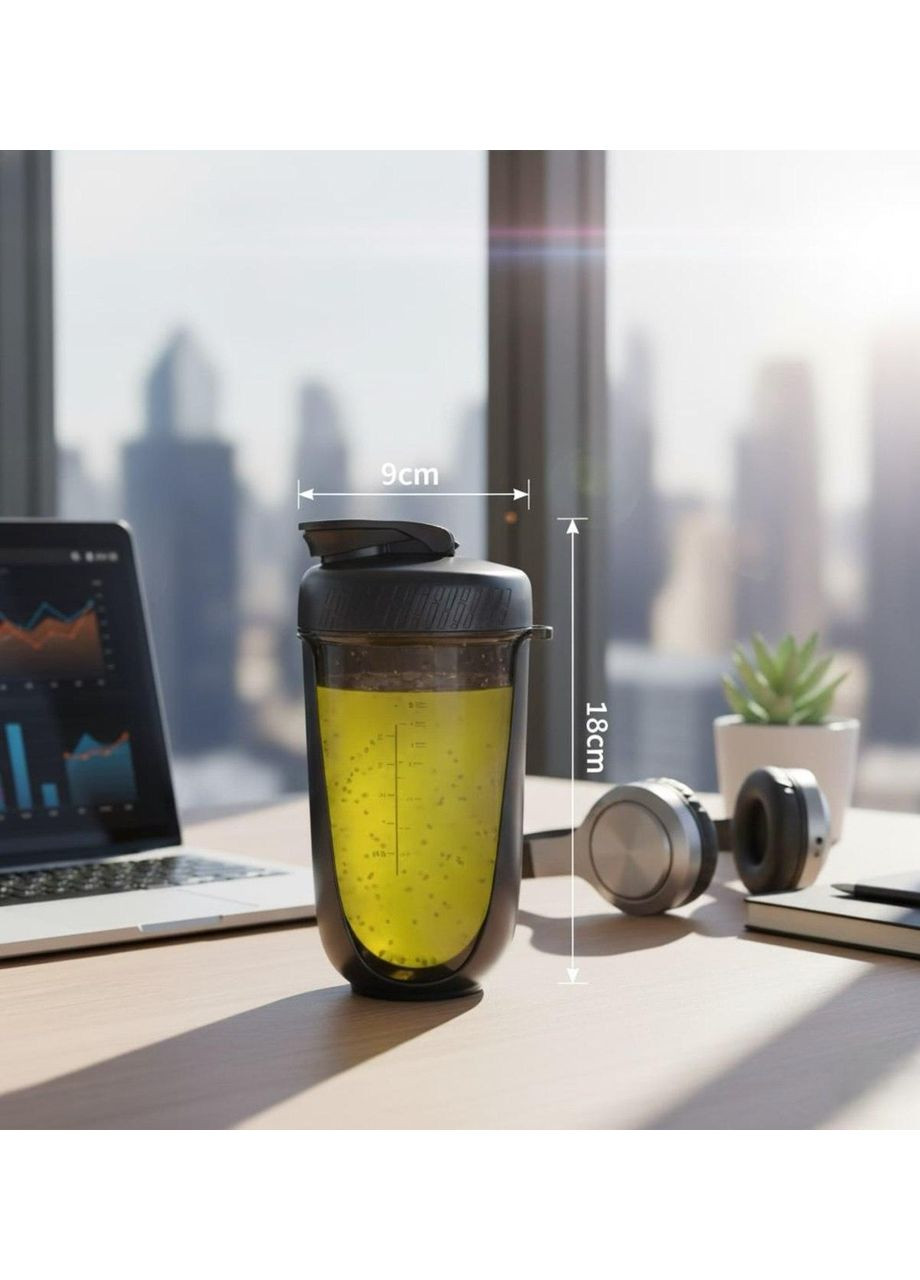 Шейкер SPORT 590 мл с антискользящим покрытием и дизайном No Brand (336184257)