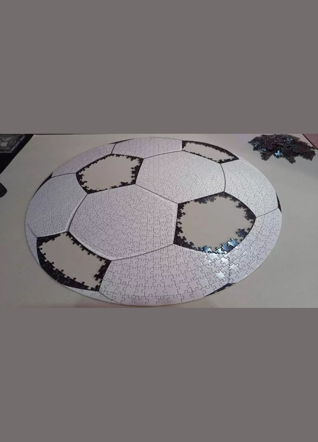 Круглые пазлы Футбольный мяч на 1000 элементов 65 см диаметр No Brand (329434251)