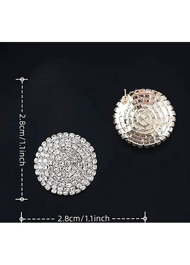 Сережки біжутерія до вечірнього убранства у стразах No Brand (370625935)