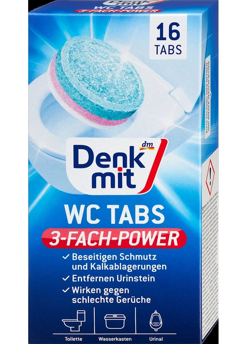 Засіб для видалення сечового каменю WC Tabs 16 шт Denkmit (386615718)