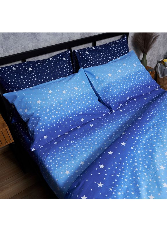 Комплект постільної білизни Бязь Gold Люкс «» Євро 200х220 наволочки 2х40х60 (MS-820006555) Moon&Star Night Glow (356114335)