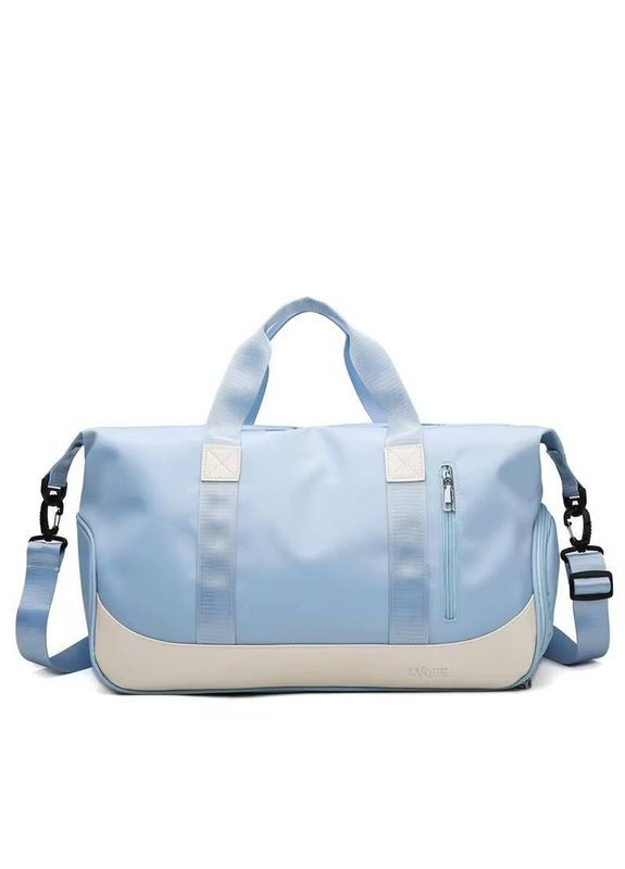 Спортивная сумка для фитнеса с отделением для обуви Голубая No Brand (327098465)