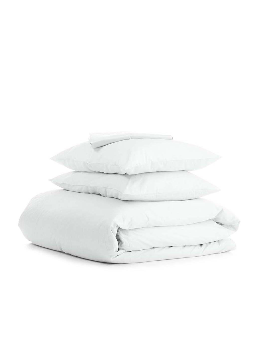 Двоспальна постіль з простирадлом на гумці Snow 180х220 см Cosas (307387647)