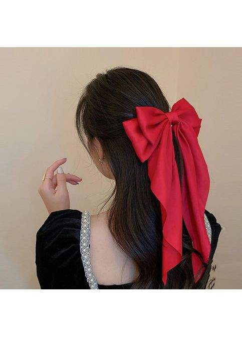 Шпилька автомат для волосся Бант шовковий Hand Made 17х32см Handmade (368772268)