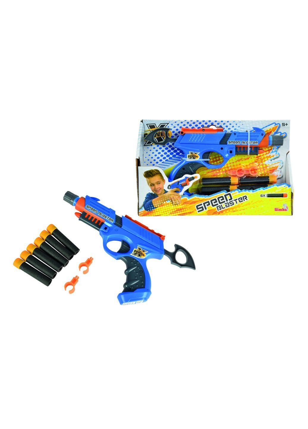 Бластер X-Power 200, синий () Simba 7210057 (362465159)