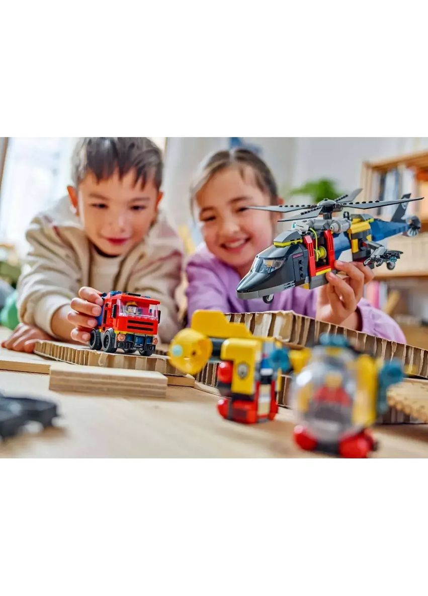 Конструктор City Ремікс вертольотів пожежних машин та підводних човнів, 874 деталі () Lego 60462 (328401667)