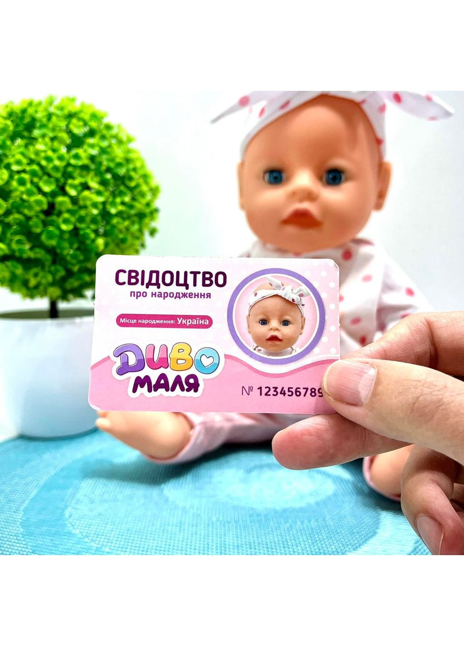 Пупс функциональный Чудо Малыш 7 функций бутылочка соска горшок в комплекте 33см Вид 1 (YL2435A-C-D-DM-UA) No Brand (362205942)