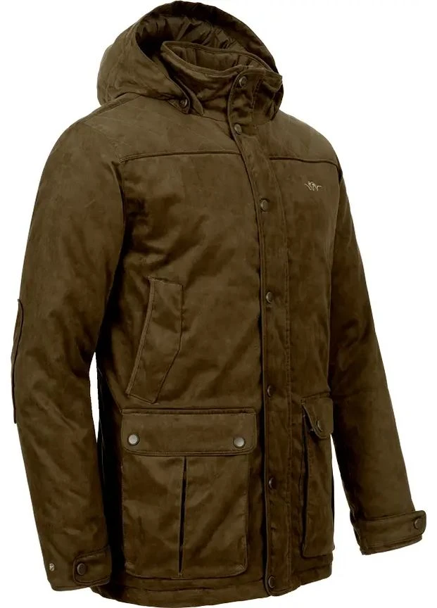 Коричневая демисезонная куртка blaser active outfits suede merlo brown No Brand