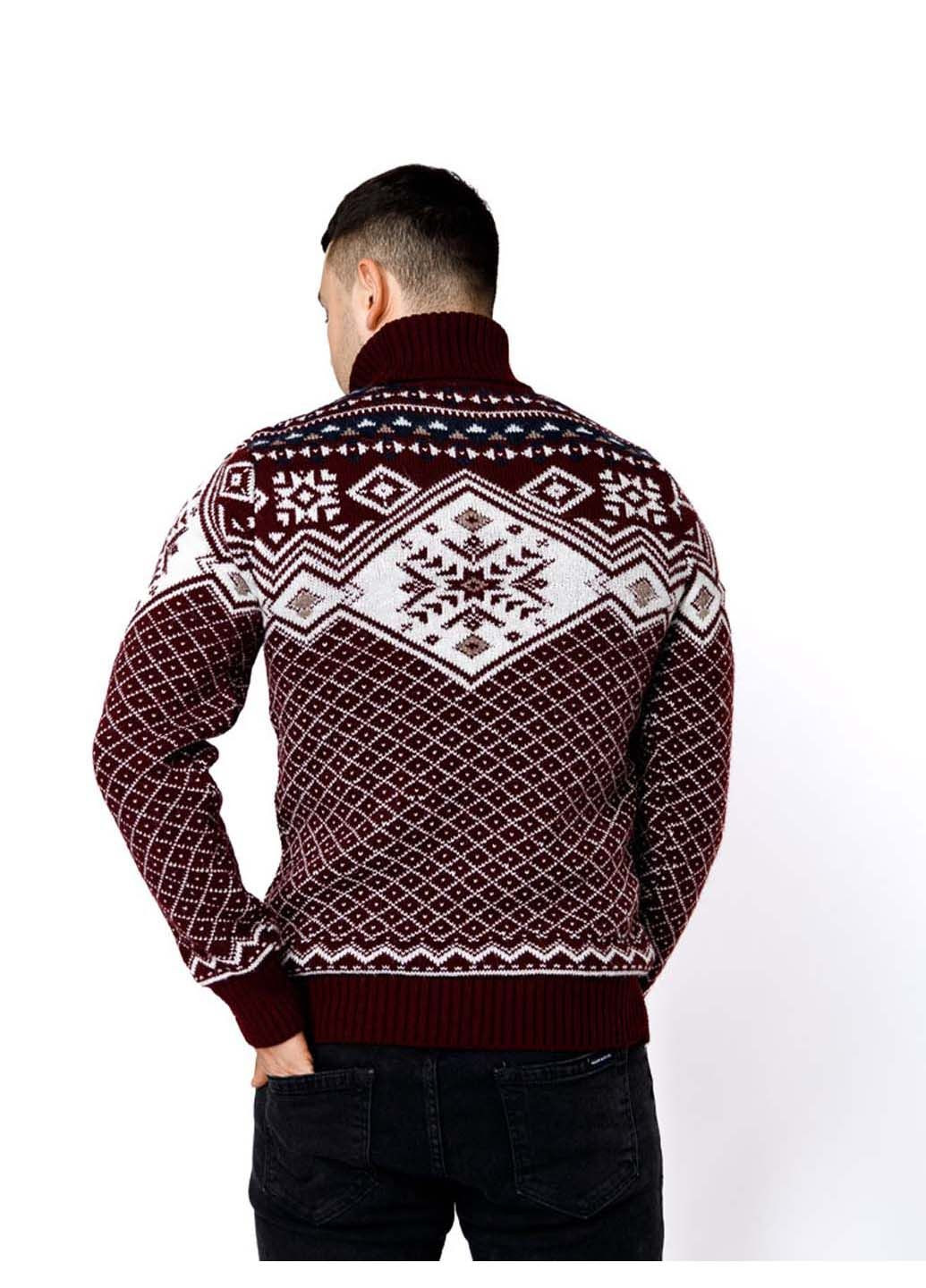 Бордовый зимний свитер Gerekli