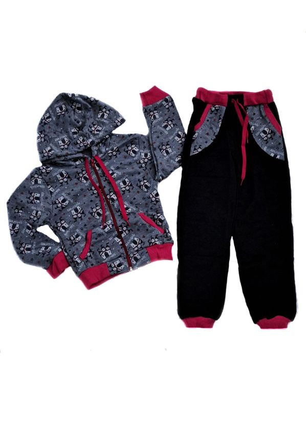 Дитячий костюм з капюшоном на дівчину, двонитка No Brand (315408788)