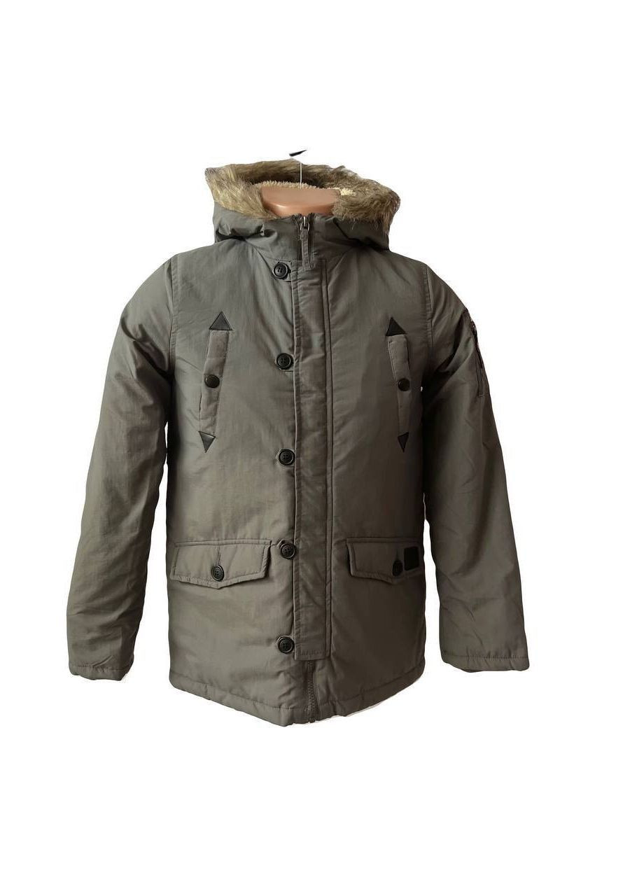 Сіра демісезонна куртка cg537574 сірий Brave Soul