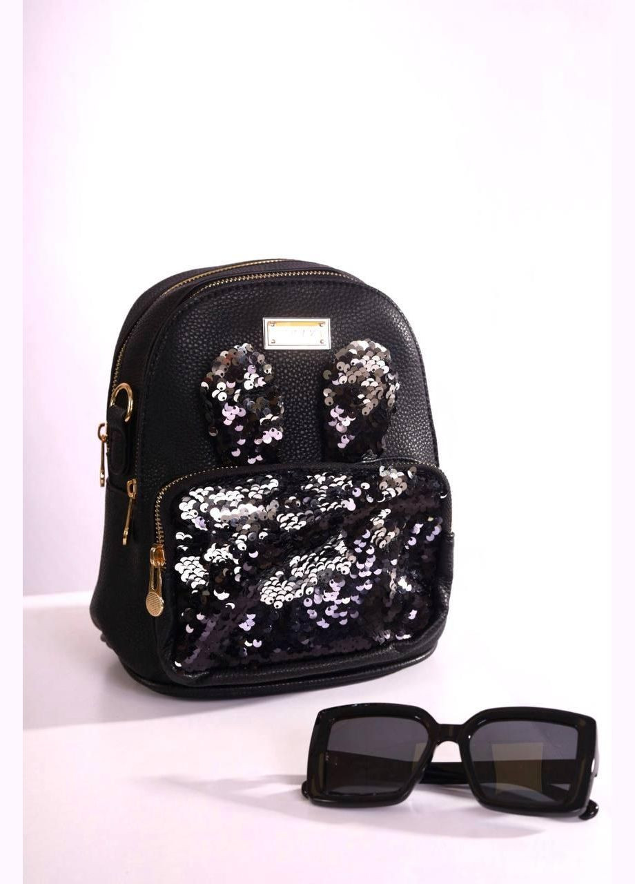 Рюкзак жіночий невеликий чорного кольору No Brand Рюкзак для міста (334728665)