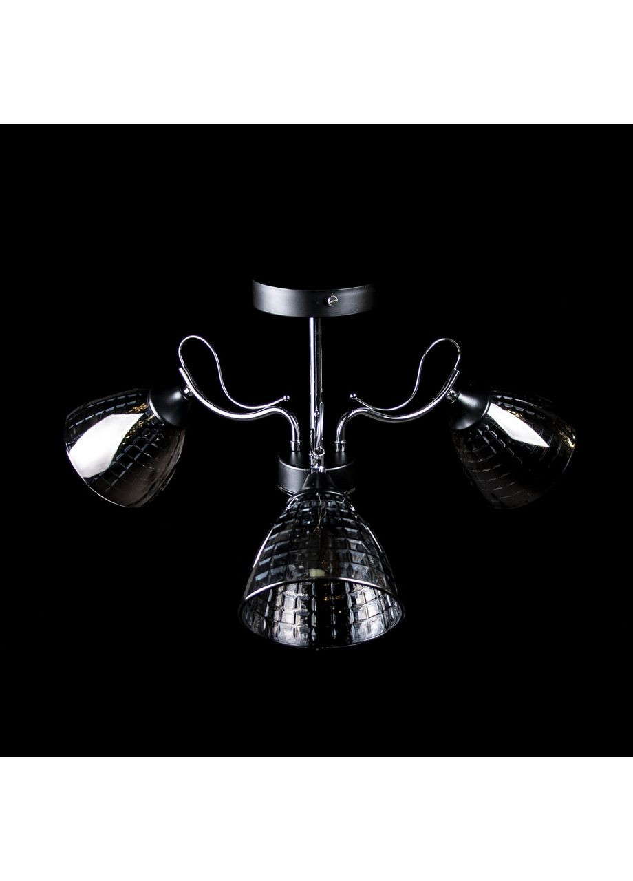 Потолочная люстра на 3 лампочки N4794/3/BK+CR No Brand (352229627)
