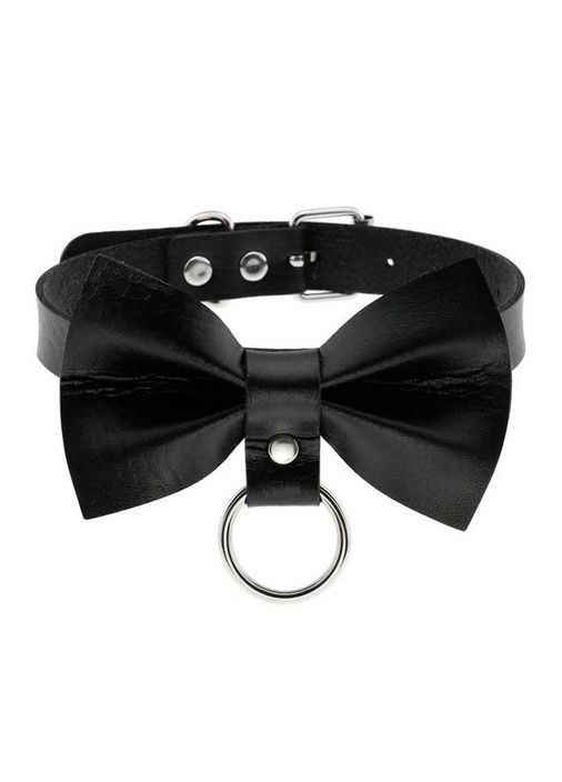 Сексуальный чокер с бантом - Черный - Садо-мазо Drive No Brand (327875493)