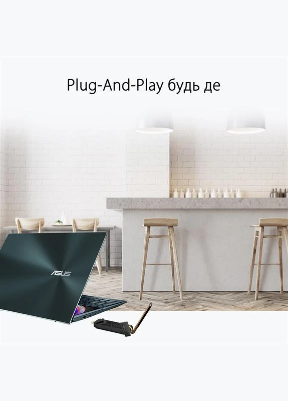 Бездротовий адаптер USB-AX56W/O cradle (90IG06H0-MO0R10) Asus (354732846)