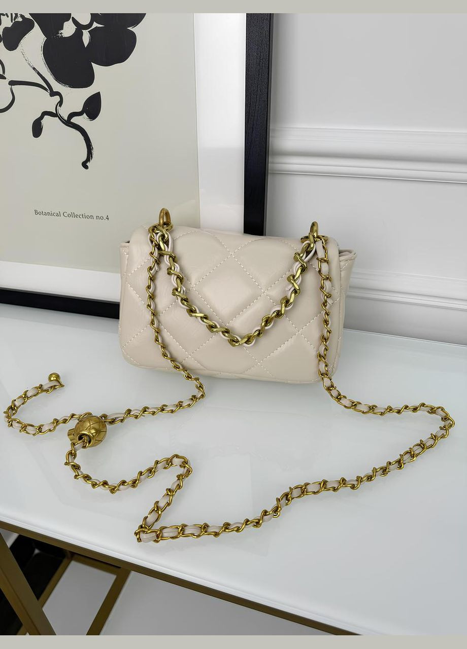 Сумка женская клатч через плечо на длинной декоративной цепочке No Brand (317763612)