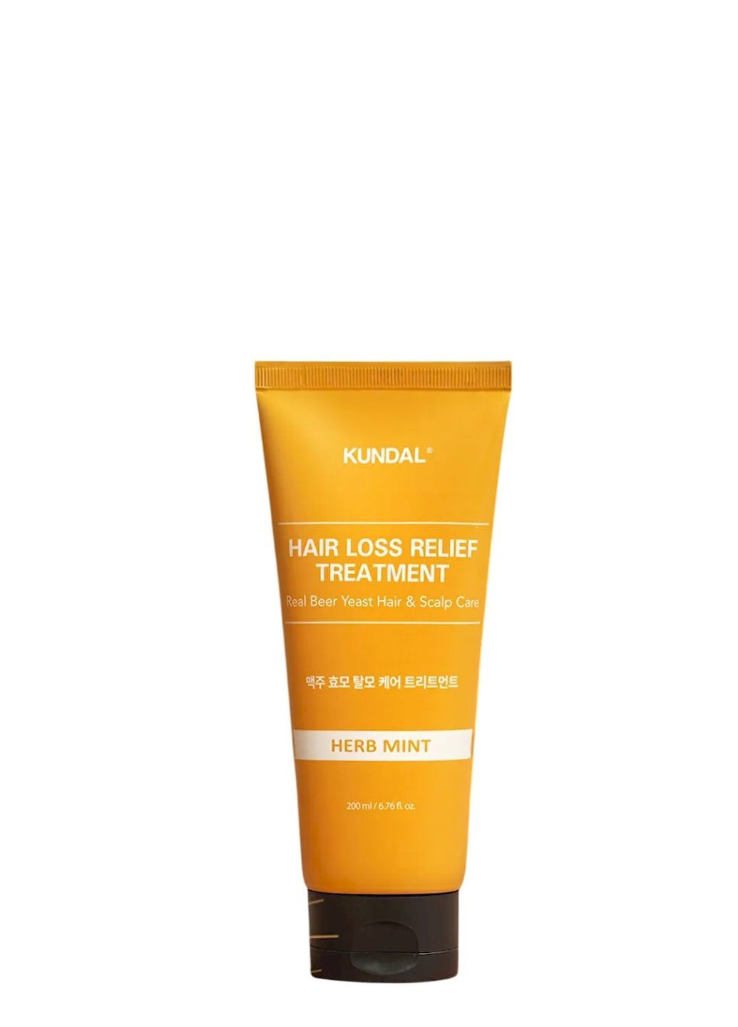 Охлаждающая маска для волос и кожи головы Hair Loss Relief Treatment Herb Mint с пивными дрожжами, 200 мл Kundal (368895198)