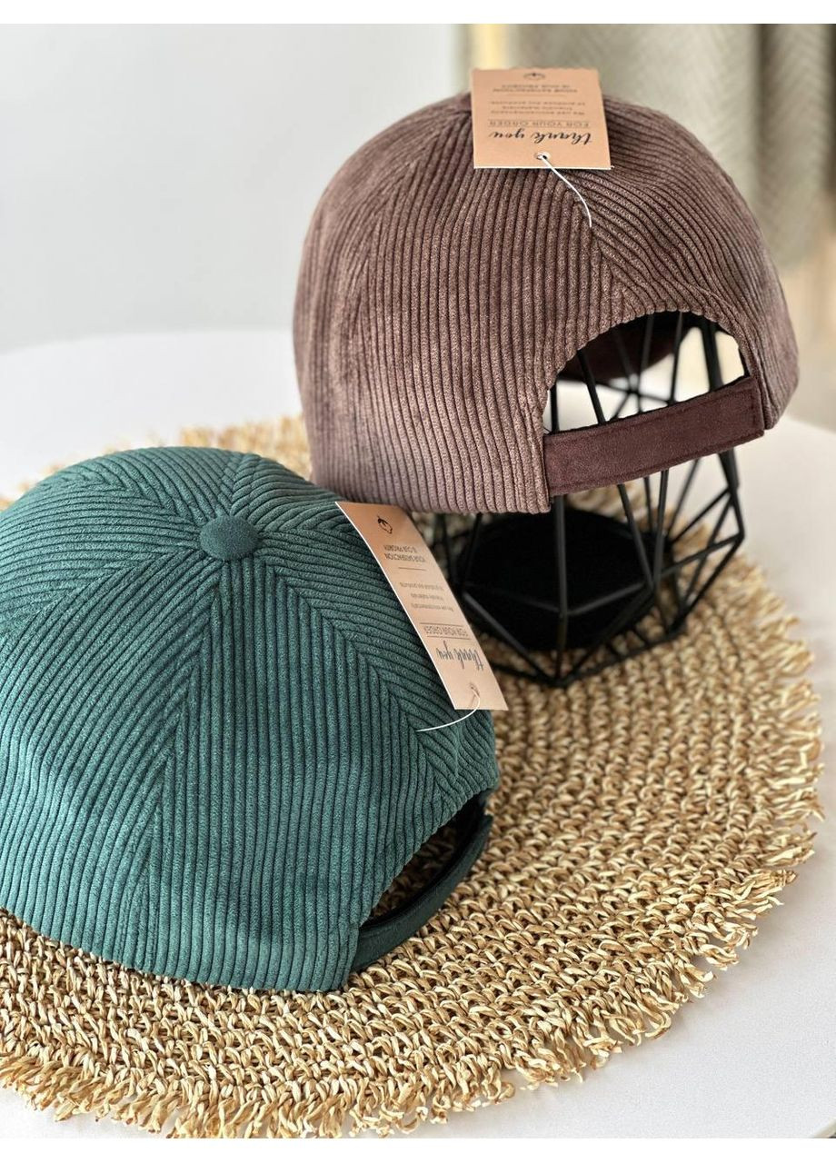 Бейсболка Вельвет, Бейсболка Вельвет с замшевым козырьком, Бейсболка Вельвет на флисе Коричневый/Бордо No Brand (368669554)