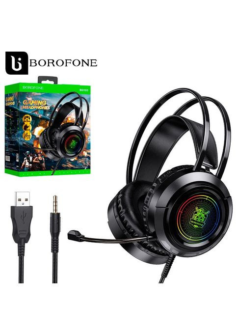 Наушники с микрофоном BO103 черные Borofone (346500639)