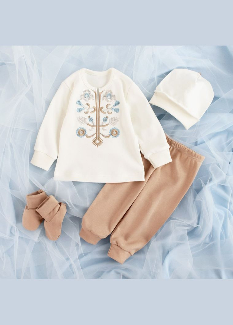 Вышитый набор для крещения мальчика Небесные Серафимы мальчику Ladan (301026521)